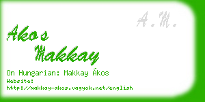akos makkay business card